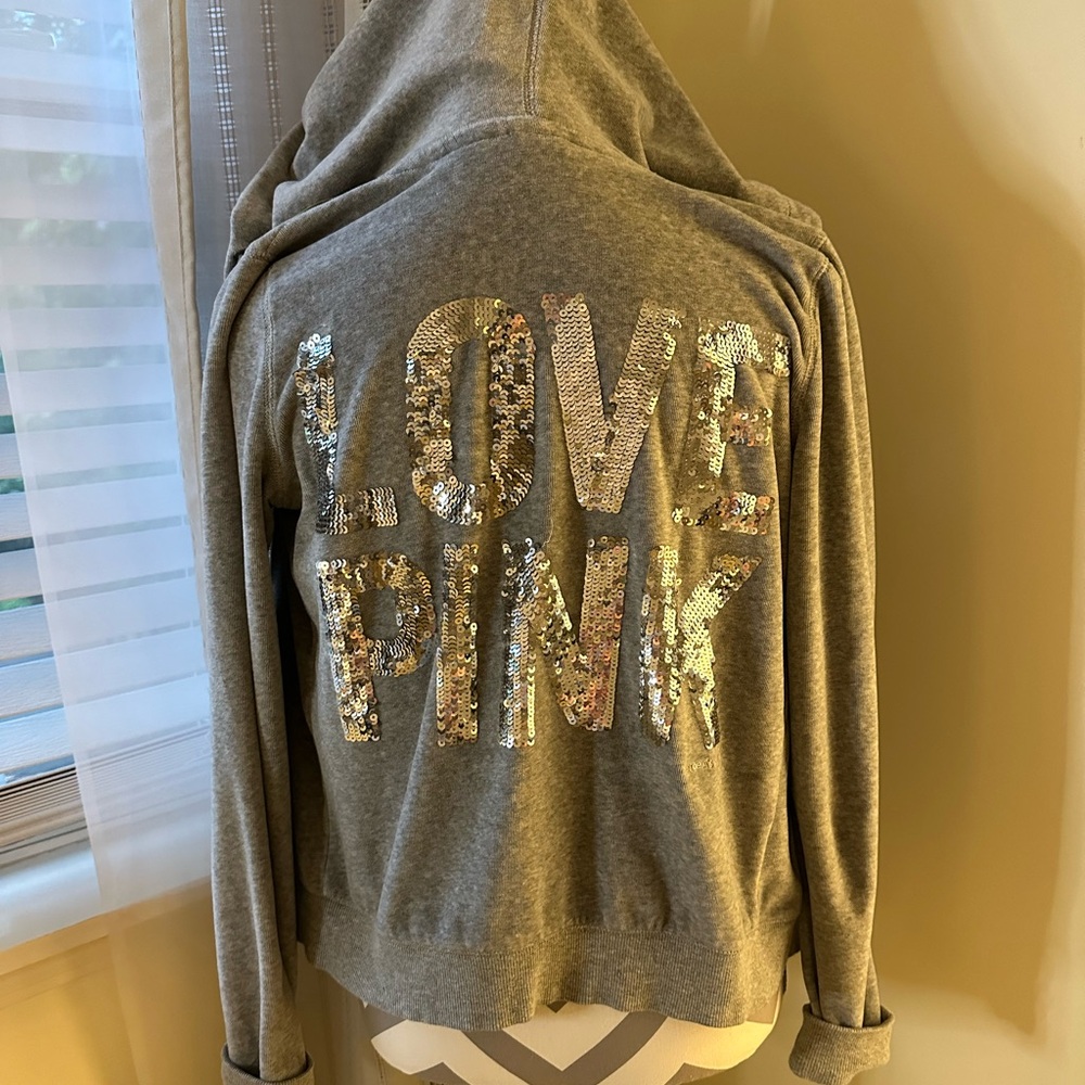 Love PINK Sequin zip up